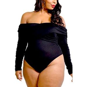 Plus Size Wrap Bodysuit